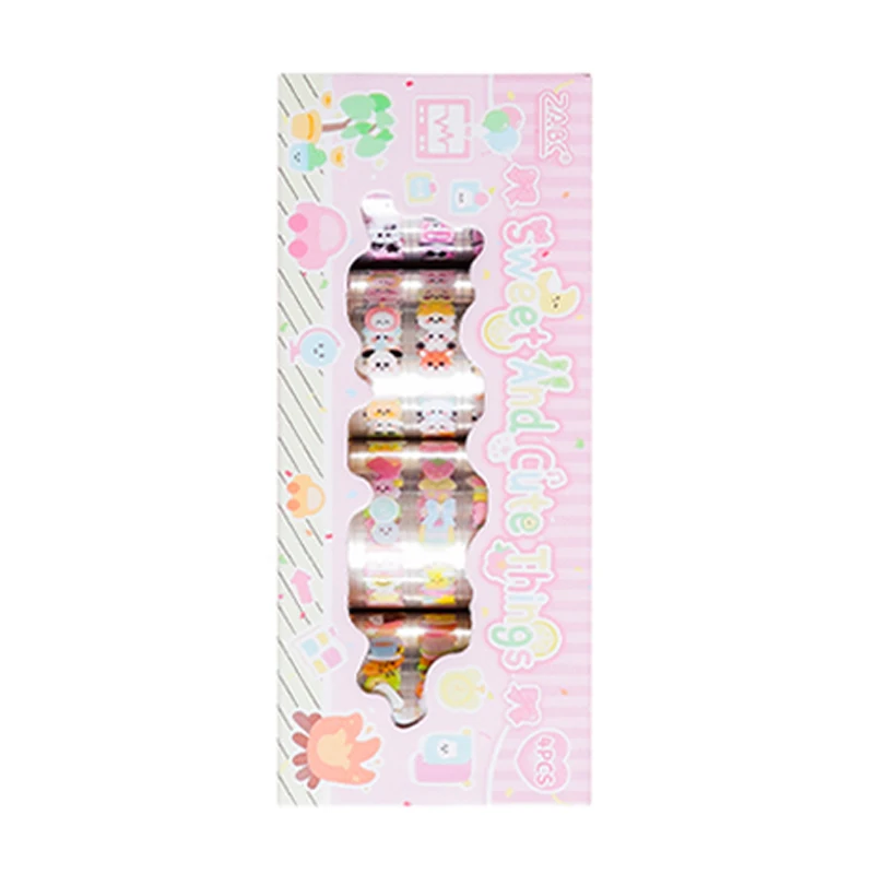 Mr. Paper 4Rolls/box sweet munchkin 테이프 세트 박스 뷰티 테이프 핸드북 재료 DIY 장식 노트 봉투 앨범