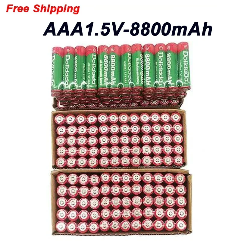 

Free Shipping AAA1.5V Battery 8800 Mah Rechargeable NH-MH Battery Suitable for Flashlights Razors Radio Controlled Cars and Toys