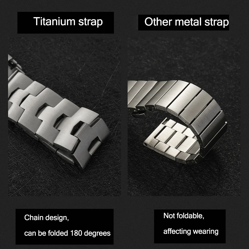 Solid Titanium Strap for HUAWEI WATCH Ultimate, Ultra Light Watchband for Huawei GT 3 GT2 Pro Band, GT3 pro GT4 46mm Wristband