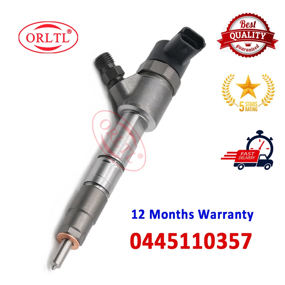 

ORLTL 0445110357 New Fuel Injection 0445 110 357 Common Rail Diesel Injector Assy 0 445 110 357 For Bosch