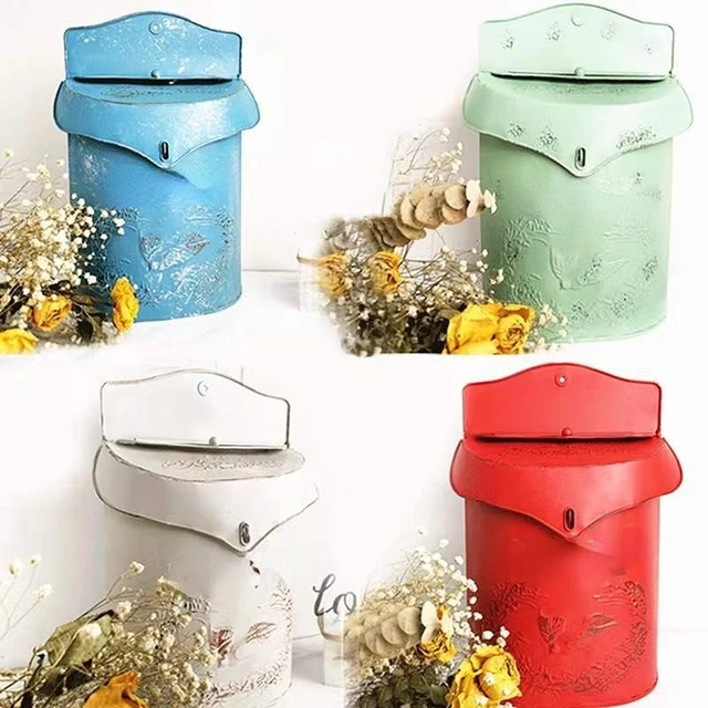 1 Db Vintage Udvar Kültéri Postafiók Dekorációs Kézműves, Kerti Javaslat Postafiókok Kézzel Készített Függő Posztdoboz Otthoni Díszek - Image 5