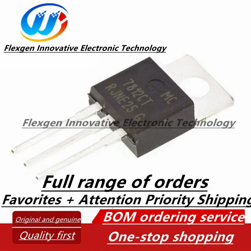 

(10 шт.) MC7812CTG 7812CT посылка TO-220 линейный регулятор с тремя клеммами