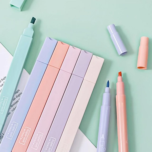 Pastel Highlighters Aesthetic Cute Bible Highlighters and Pens for Journal  Planner Notes School Office Supplies - AliExpress