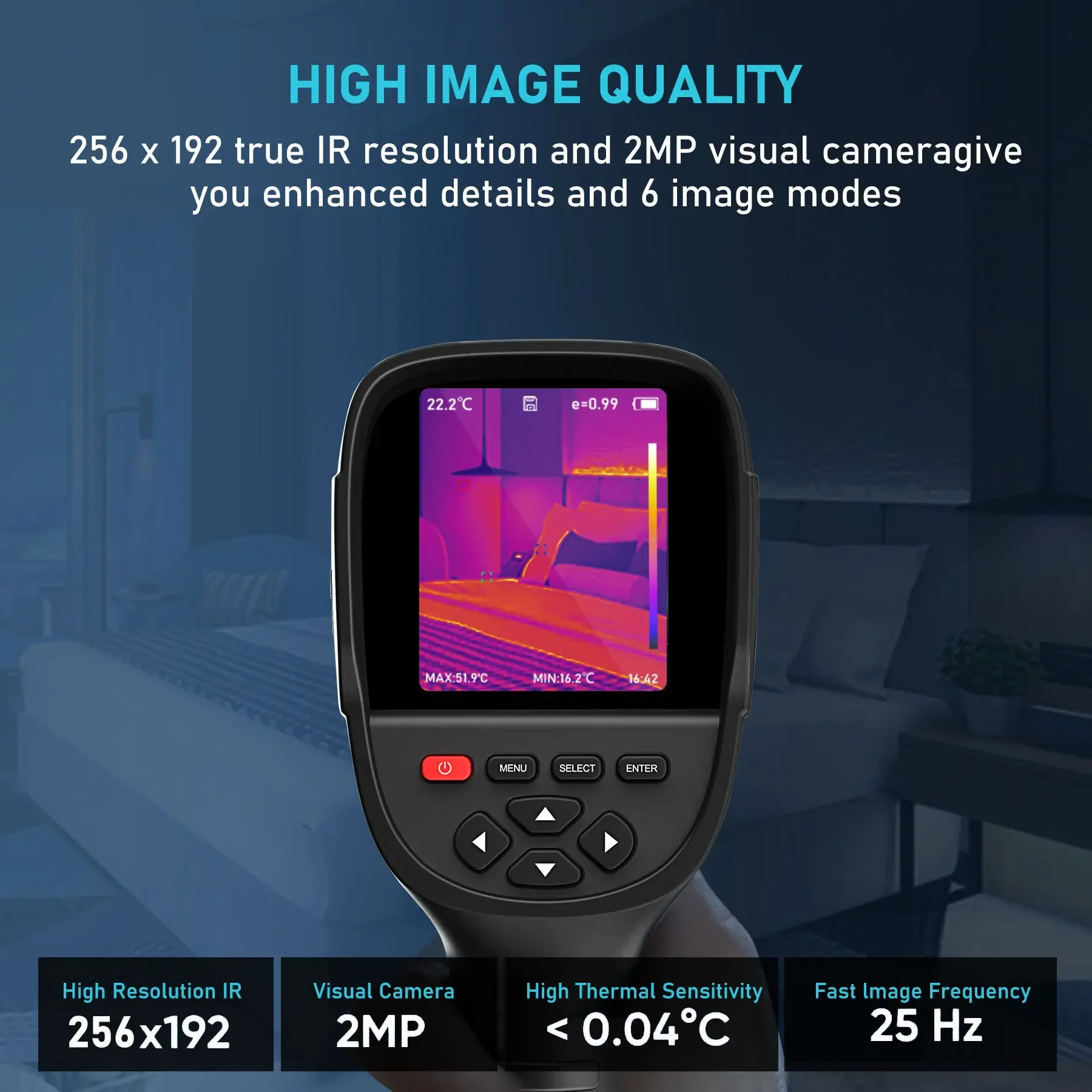 GOYOJO GW256 Handheld Thermal Imager Repair Detector