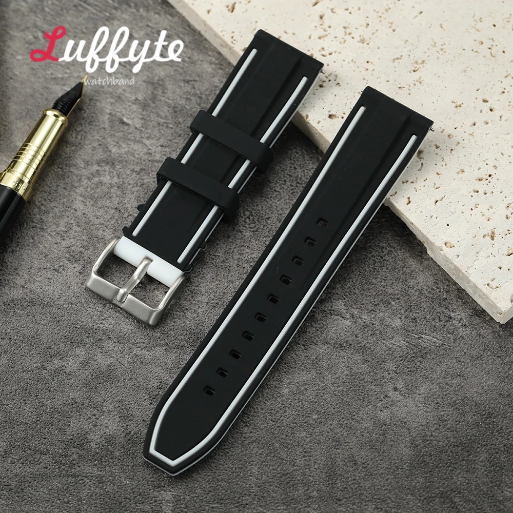 Colorful Soft Silicone Quick Release Watchband - Universal Replacement Bracelet Strap