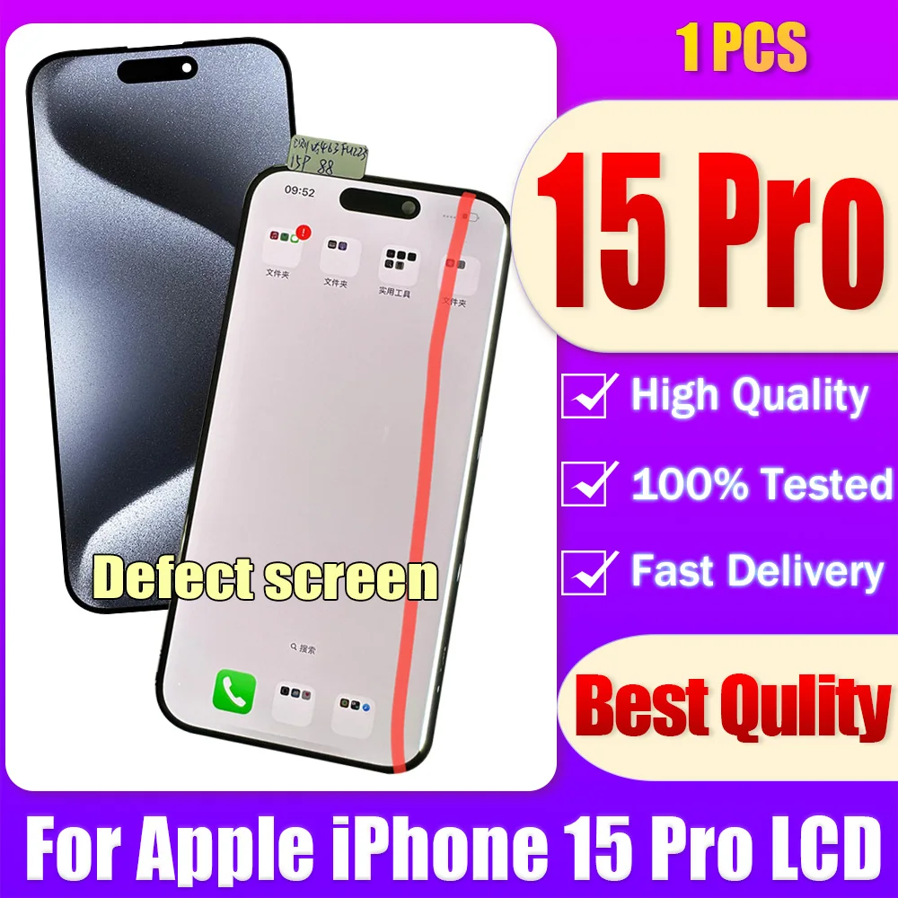iPhone15プロタッチ Amazon.com: Original for iPhone 15 Pro Screen Replacement