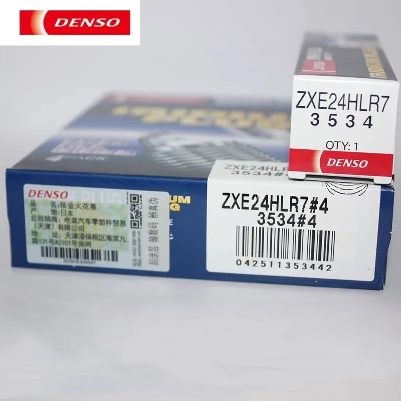 6PCS DENSO ZXE24HLR7 3534 Iridium Platinum Spark Plug For