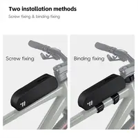 Sac de cadre de vélo WEST BIKING en TPU, sac avant de cyclisme avec vis ou sangles, sac de rangement étanche pour VTT et vélo de route, accessoires 5