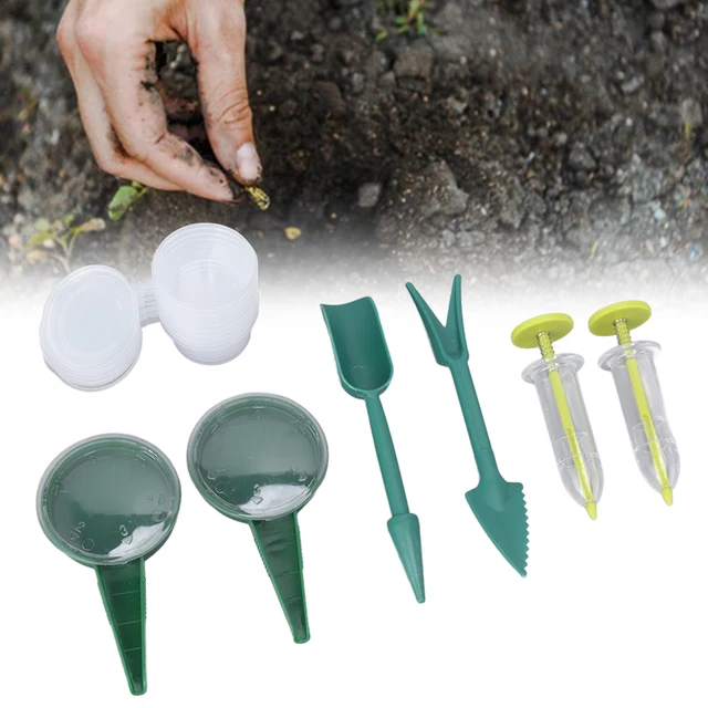 Műanyag Mini Vetőmag Adagoló -Vetőmag -Forgalmazó Sárgarépa Saláta Füves Spenót Vetőgép Ültetvényes Szett