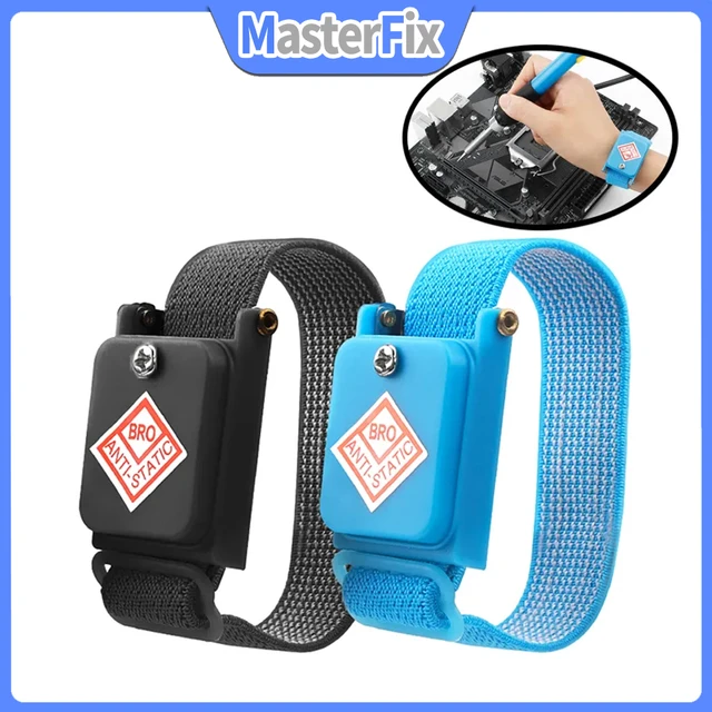 Pulsera antiestática compacta, correa de muñeca inalámbrica con cierre de  pulsera, protege componentes electrónicos sensibles de ESD - AliExpress