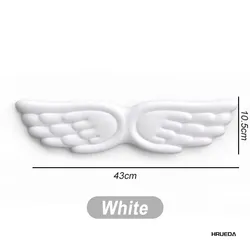 Ergonomic Angel Wings Anti - Slip Mouse and Keyboard Wrist Rest Pad (Long white)