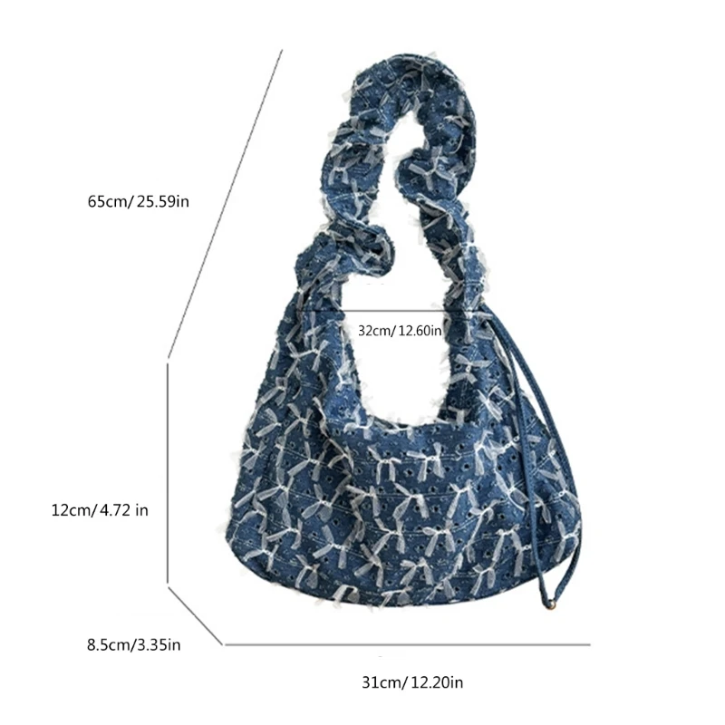 Dumpling Crossbody Bag Shoulder Purse Large Underarm Bags for Various Occasion