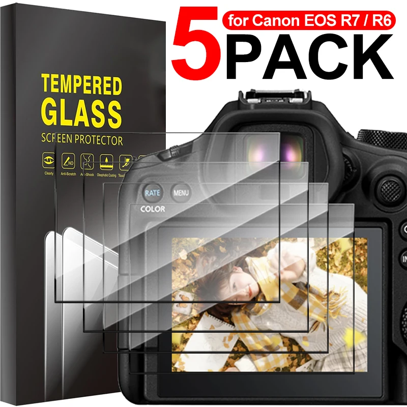 Premium Tempered Glass Camera Screen Protector - Anti-Scratch Protective Cover