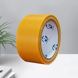 Transparent Silicone Anti - Slip Grip Pad - Self - Adhesive, Wear - Resistant, Waterproof with Grid Pattern - 100mm (YELLOW)