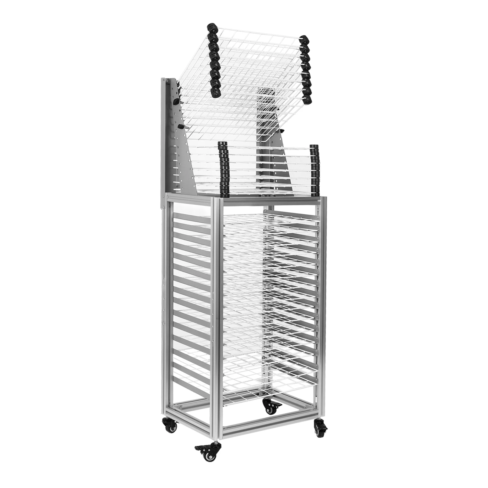 Iron 30 Layer Art Drying Rack Storage Stand for School Studio