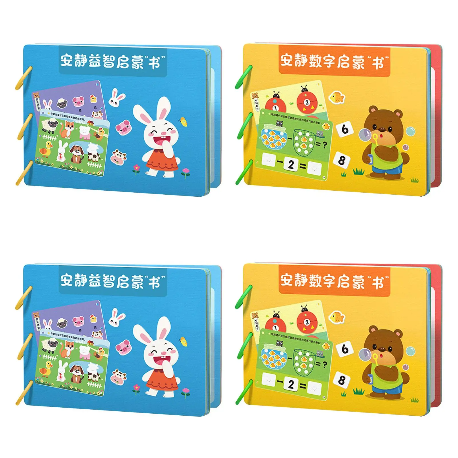 

Montessori Toy Practical Cognitive Learning Toy Role Game Sticker Book for