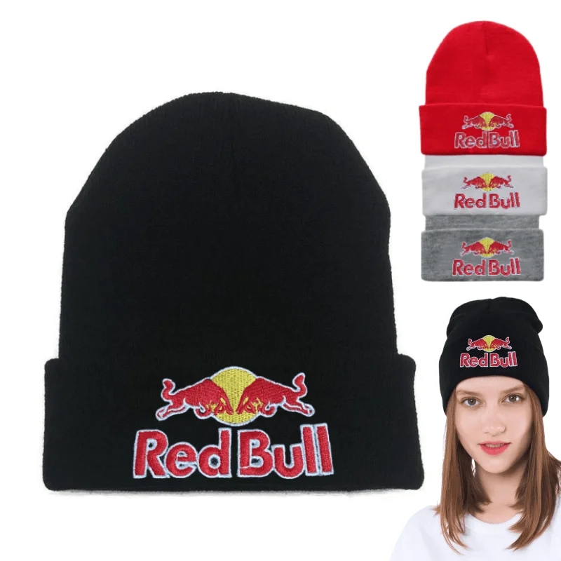 4-Color Red Bull Hat Fashion Bean Hat Men's and Women's Sports Hat