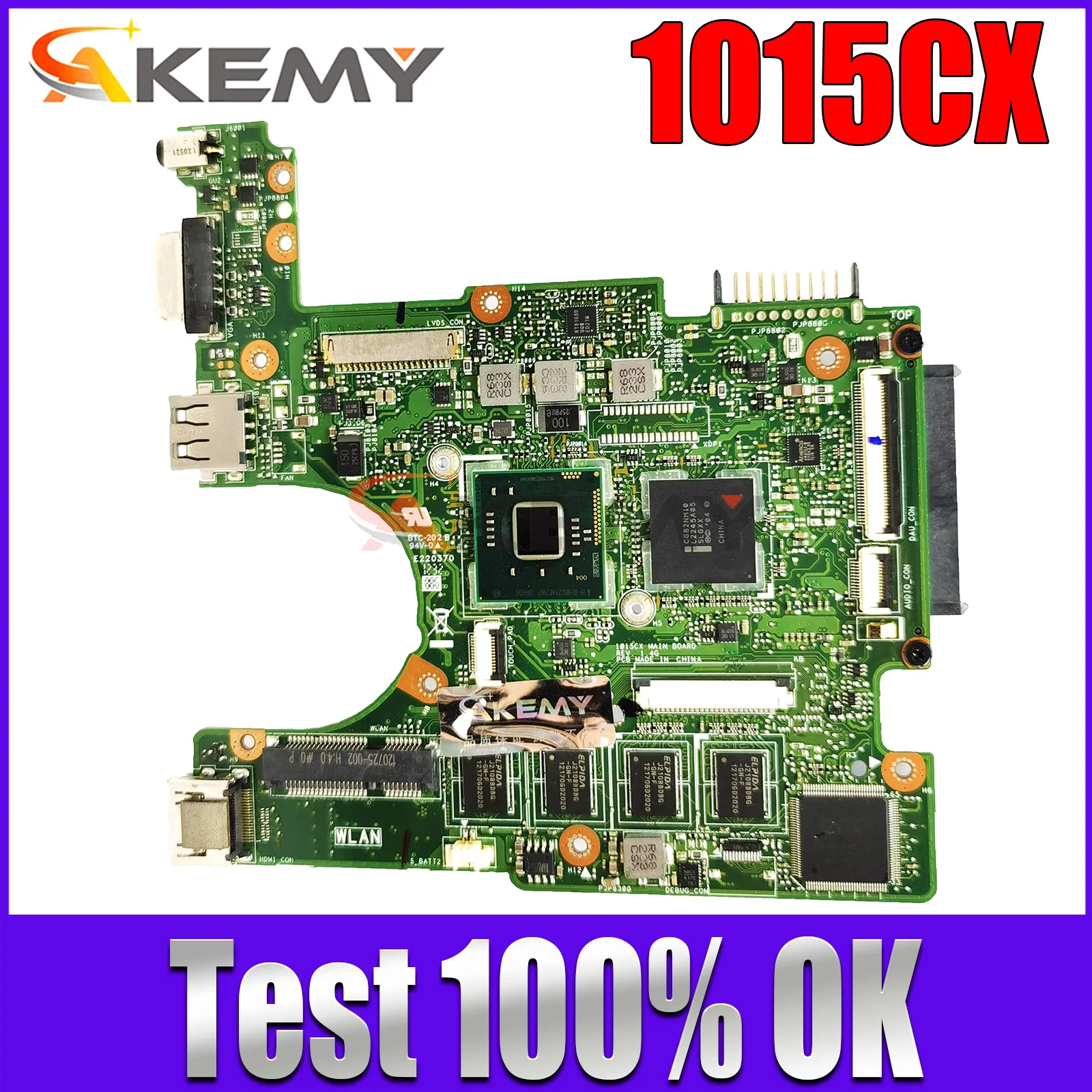 

60-0A3RMB4000-C041015CX Laptop Motherboard For ASUS Eee PC 1015CX rev 1.4G With N2600 CPU On board