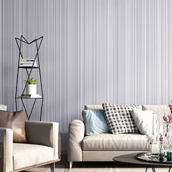 Modern Bedroom Solid and Plain Striped Wallpaper Background Livingroom Decoration PVC Mural Wall Stickers Sticker for Bedroom