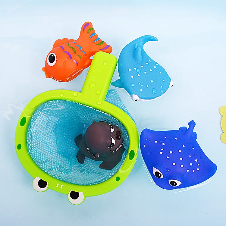 Baby Bath Toys Finding Nemo Dory Float Spray Water Squeeze Toys Soft Rubber Bathroom Play Animals Bath Figure Toy for Children 4