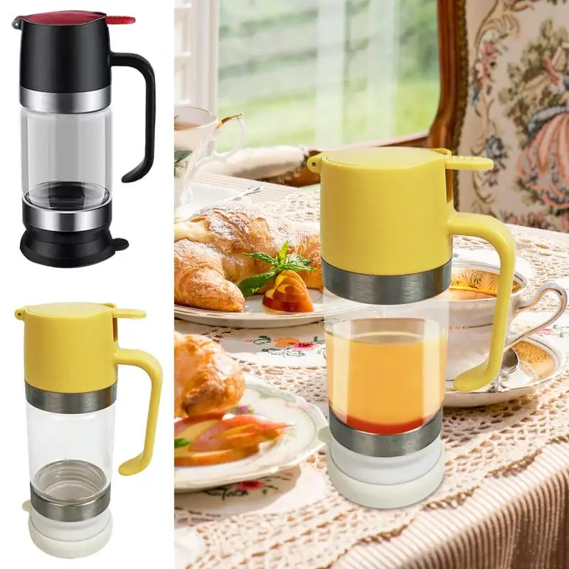 Honey Dispenser No Drip Glass Honey Jar Clear 9 Oz No Drip Dispenser Maple Syrup With Handle For Coffee Or Tea