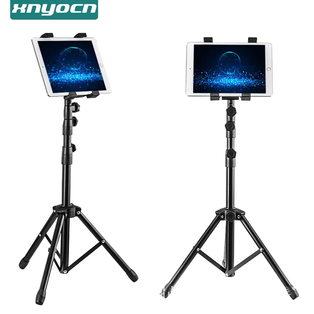 Tripod-Floor-Tablet-Stand-Universale-7-to-11-Inch-Phone-Tablet-Mount ...