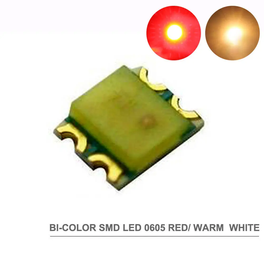 Bi-Color SMD LED Set for Model Train Railway Modeling - 100pcs with Multicolor Options