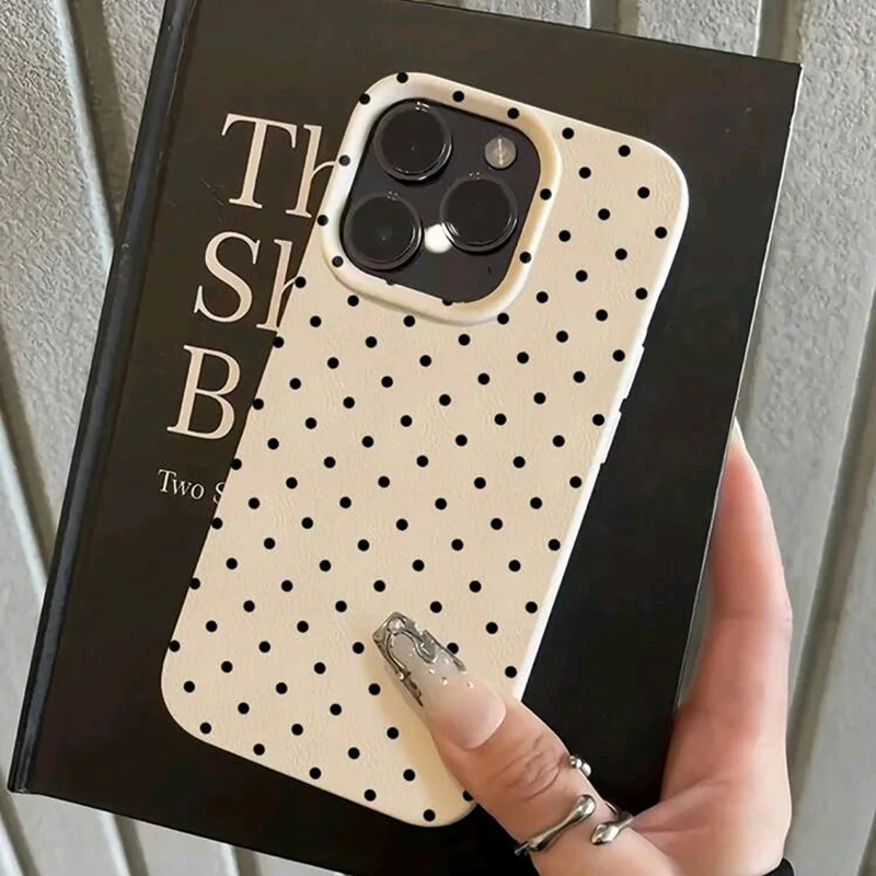 Chic Polka Dot Phone Case - Stylish Protective Cover