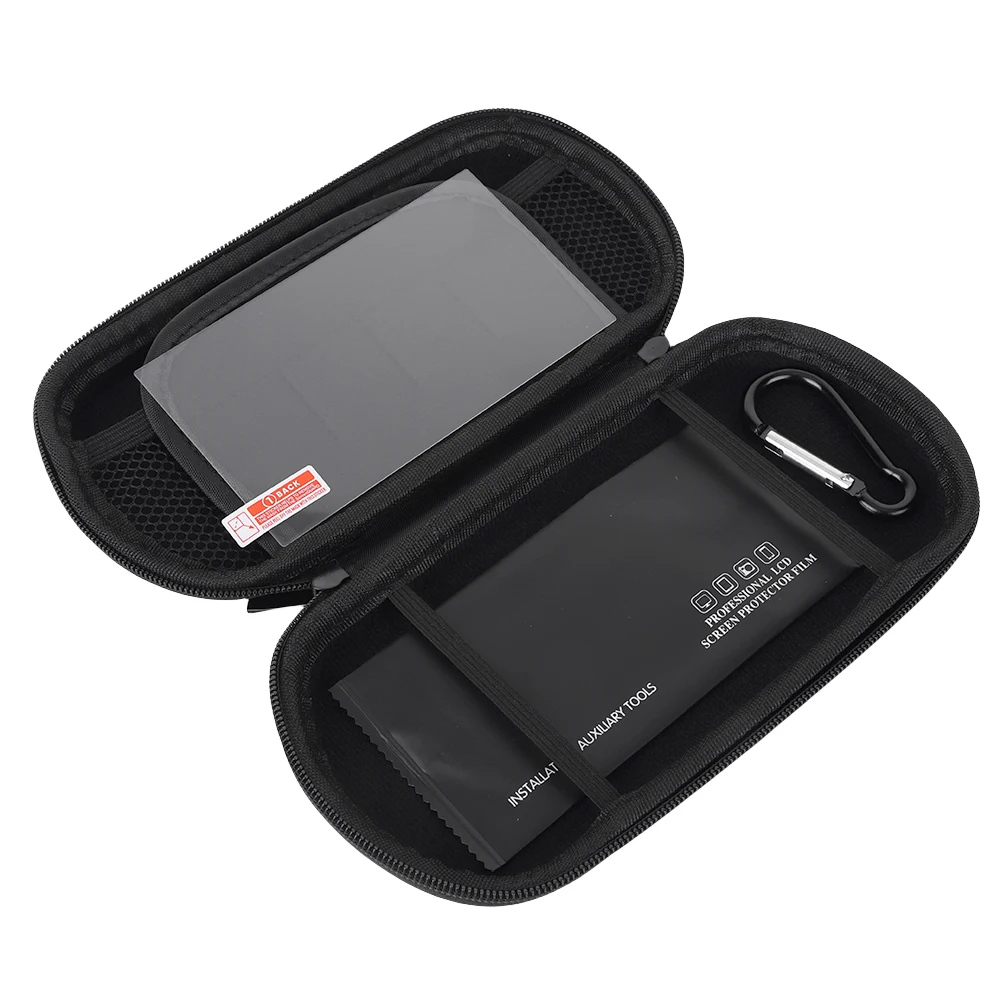 Compact EVA Hard Carrying Case with Tempered Glass Protector and Waterproof Storage