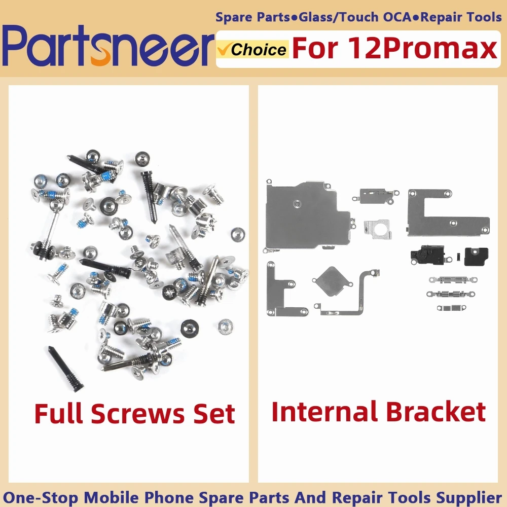 قطع غيار قوس داخلي لـ iPhone ، مجموعة براغي كاملة ، iPhone 7 ، 7Plus ، 8 ، 8Plus ، X ، XR ، xssmax ، 11 ، 11PRO MAX ، 12 ، 12PRO MAX ، 12Mini