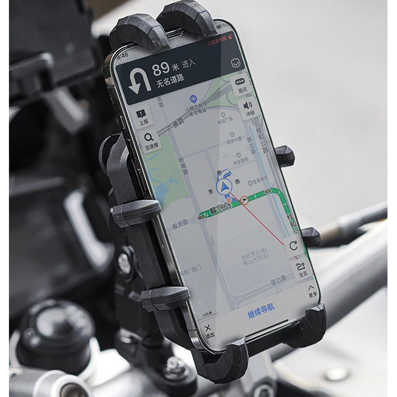 Wireless Motorcycle Phone Holder with Quick Charge 3.0 – Handlebar Mount