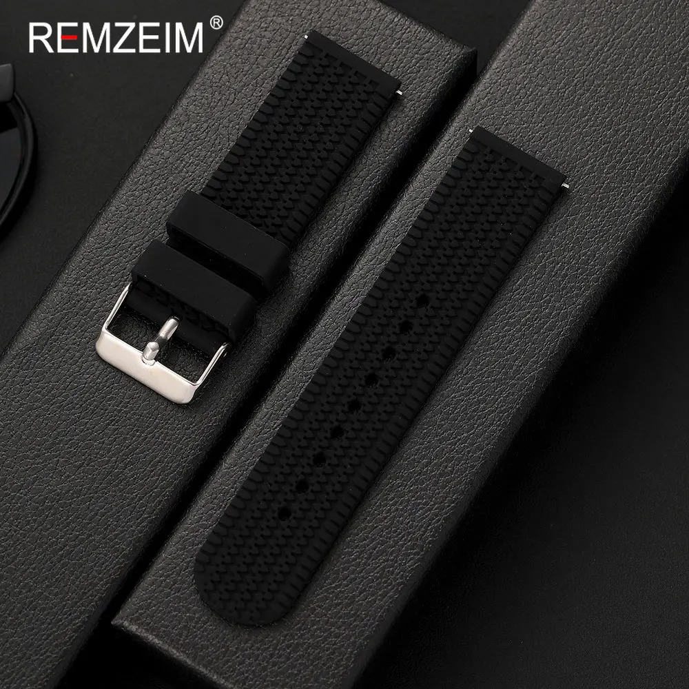 Men's Sport Silicone Watch Band - Quick Release, Comfortable Replacement Strap