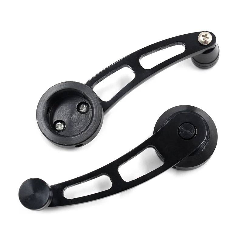 Manovella Alzacristalli Auto Universale - 2 Pezzi In Lega Alluminio Nero Per Finestrini Manuali - Foto 7