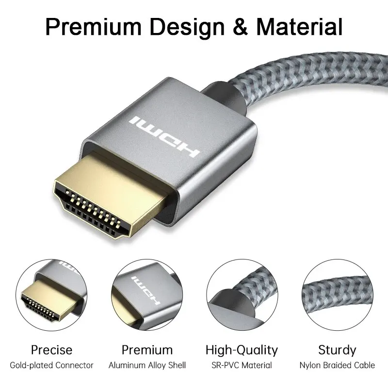 ƺ  2021 UHD TV  PC HDMI ȣȯ ̺, HDR  HD ڵ ARC, 4K 60Hz, 18Gbps HDMI 2.0 ̺
