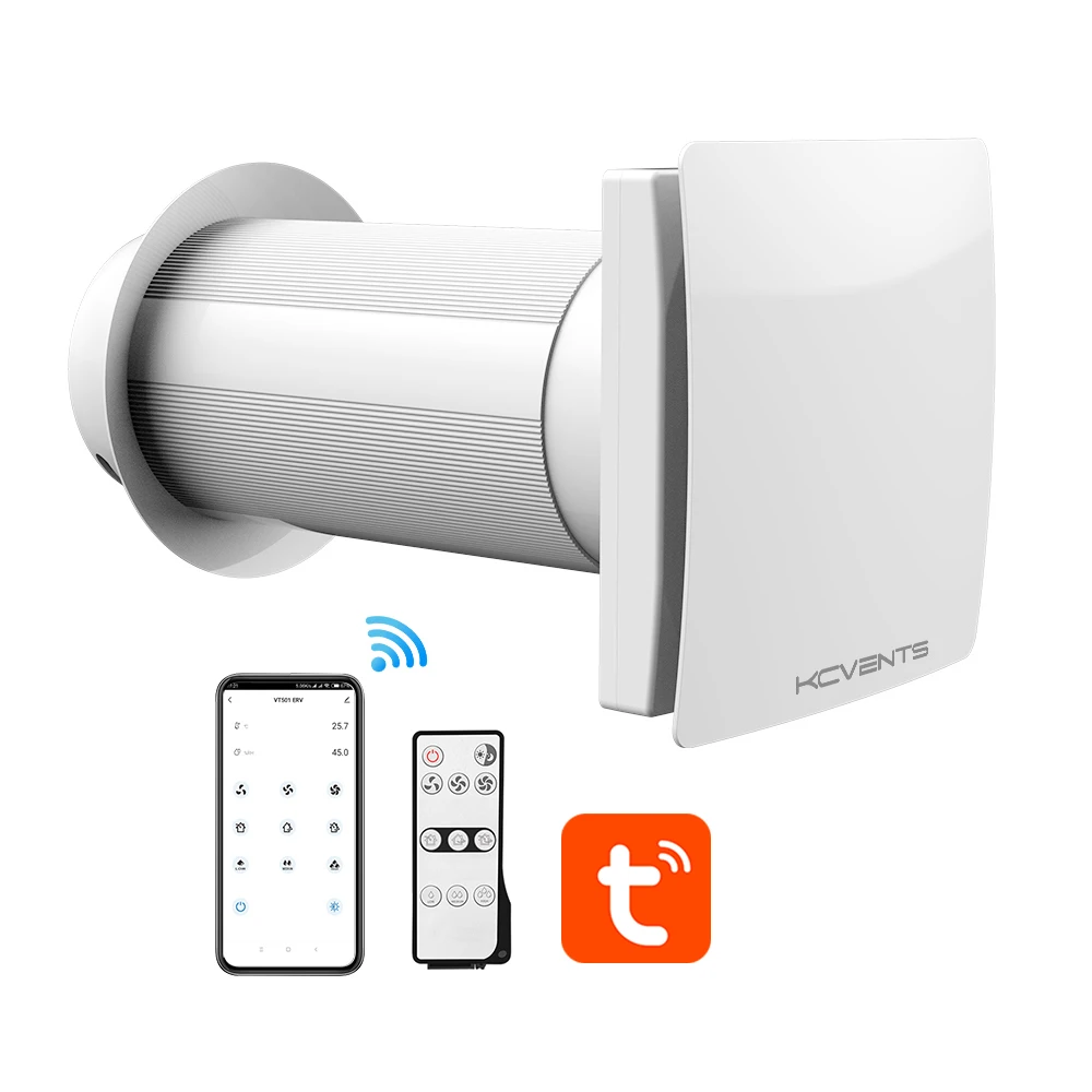 Decentralized Ventilation System With Heat Recovery Single Room ERV VT501 -  AliExpress