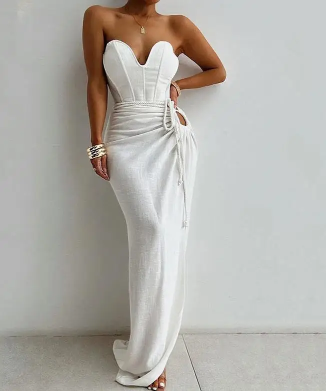 Рисунок 2 - Женское длинное платье на завязках