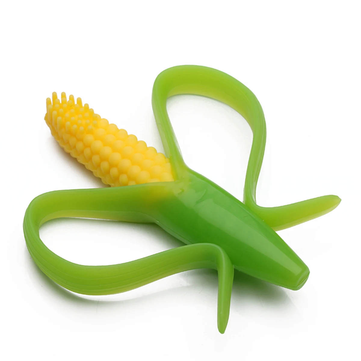 Mommy And Angel Baby Safe BPA Free Teether Toys Toddle Corn Training Toothbrush Silicone Chew Dental Care Toothbrush Baby Gift baby toothbrush baby teeth cleaning tool baby teething toy