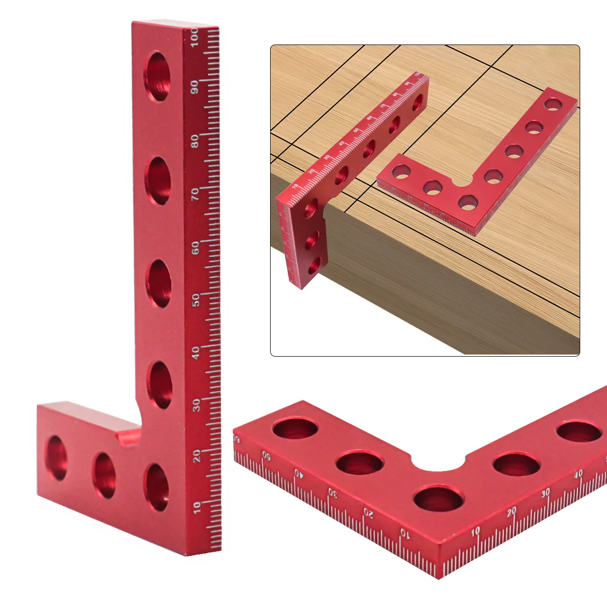 Carpenter Square, L Square Right Angle Ruler,Small Pocket Aluminum