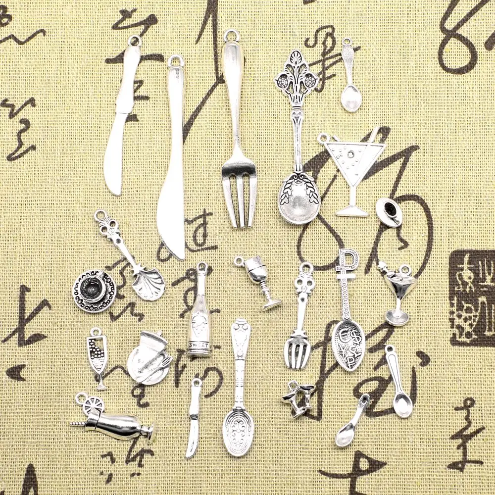 

Jewelri Charm Tableware Spoon Car Pendant Craft Diy