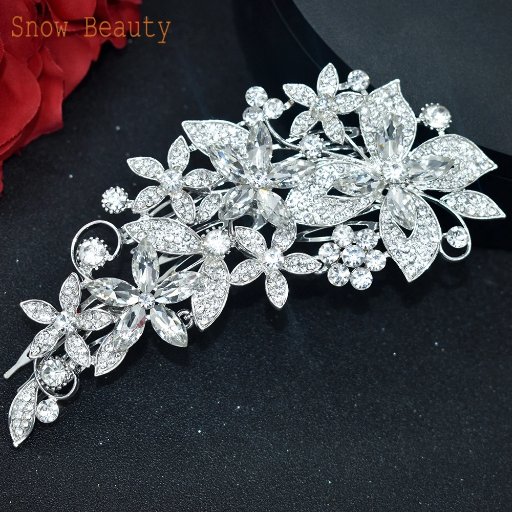 A409 Luxury Wedding Comb Rhinestone Headwear Bride Hair Jewelry Vintage Bridesmaid Hair Clips Bridal Tiara Women Headpieces hair comb jewelry accessories hair accessory hair clip hair headdress bridal headwear