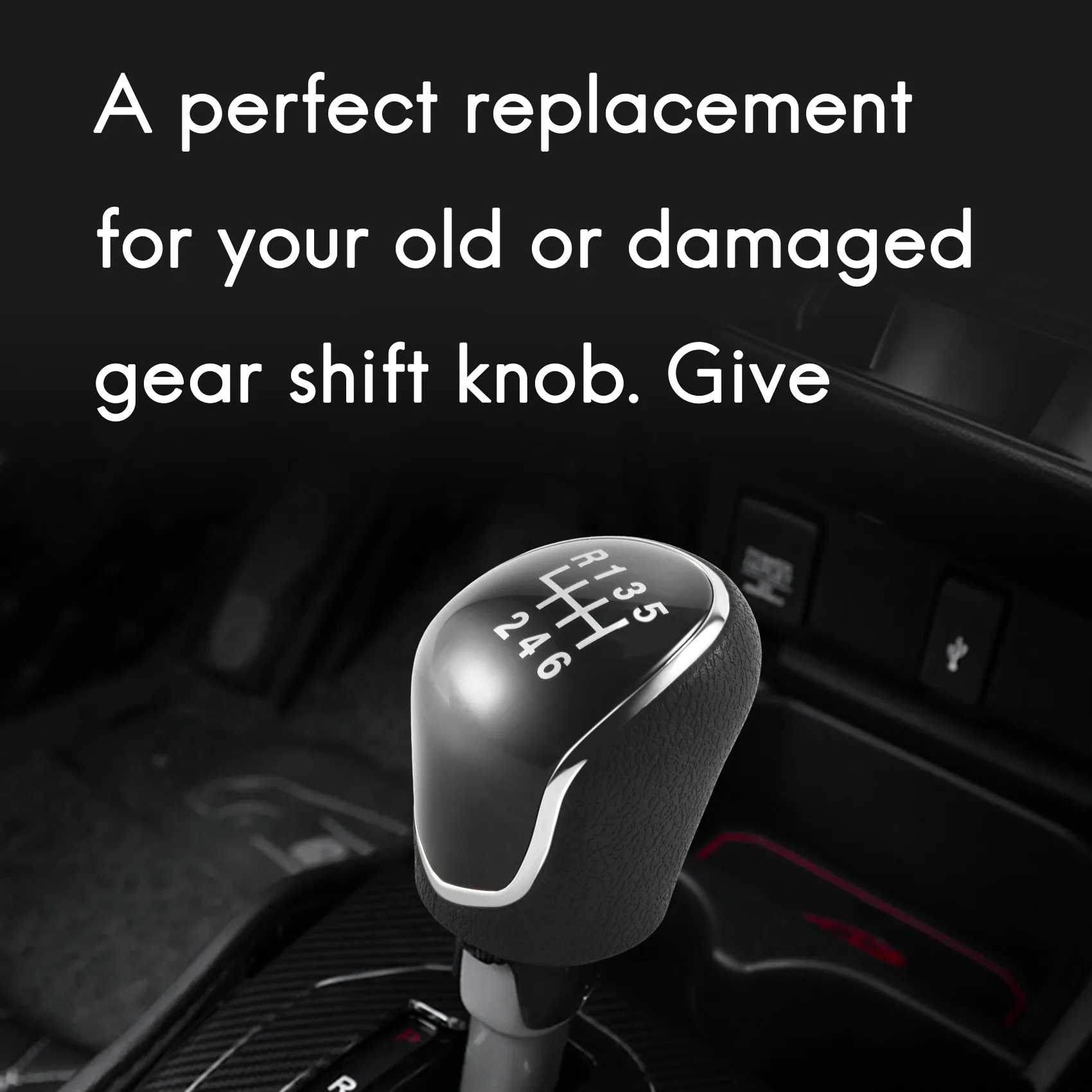 

6 Speed Manual Stick Gear Shift Knob for IX35 2012-2016 Car Lever Shifter Head Handball Gear Shift Knob