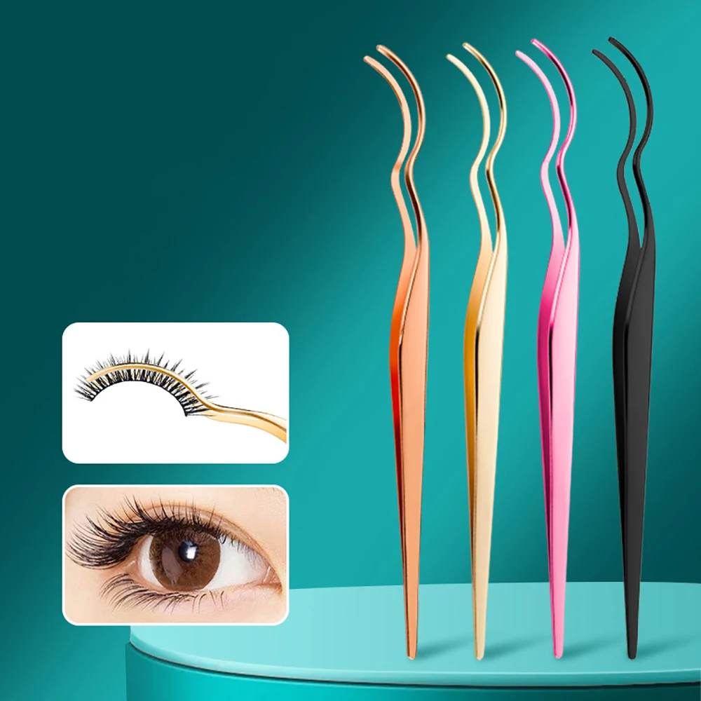 StainlessSteelEyebrowEyelashExtensionTweezersEyelashTweezers