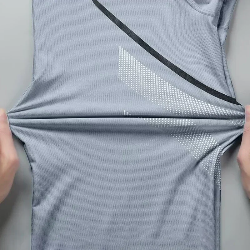 حجم كبير الرجال التجفيف السريع قصيرة الأكمام السرا...