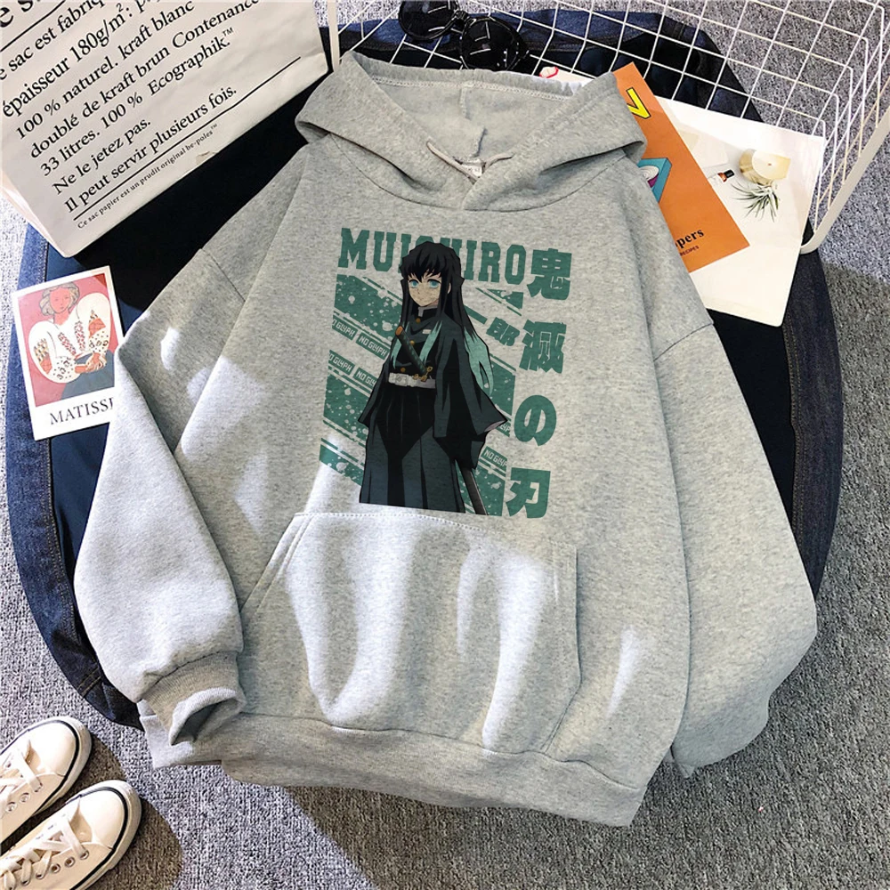 

Muichiro Tokito hoodies women streetwear harajuku japanese Kawaii clothing female harajuku Pullover