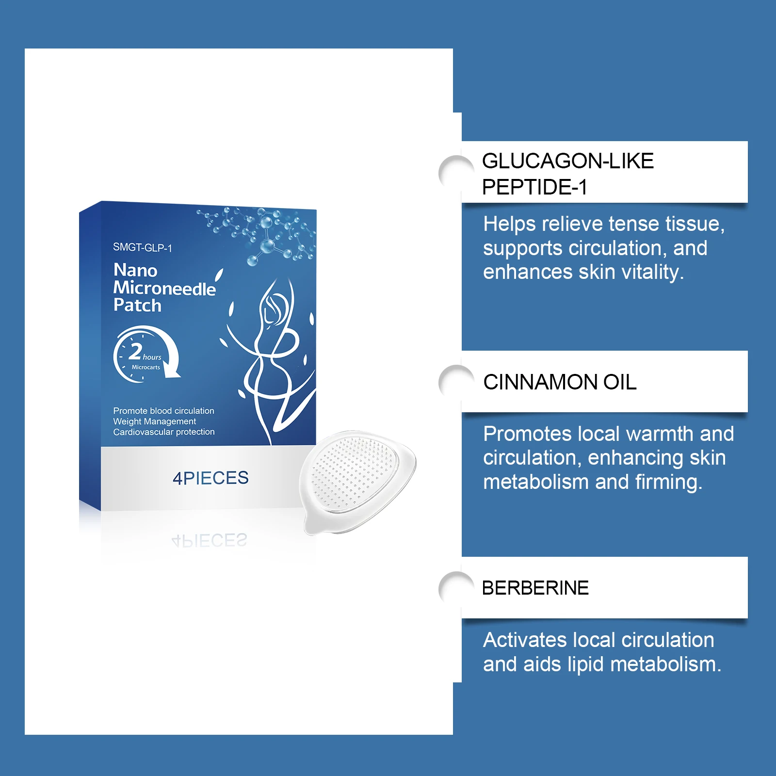 Body Care Patch - Gentle, Lightweight, Fits Skin and Body Shape, for Skin Lines, Daily Body Care Patch