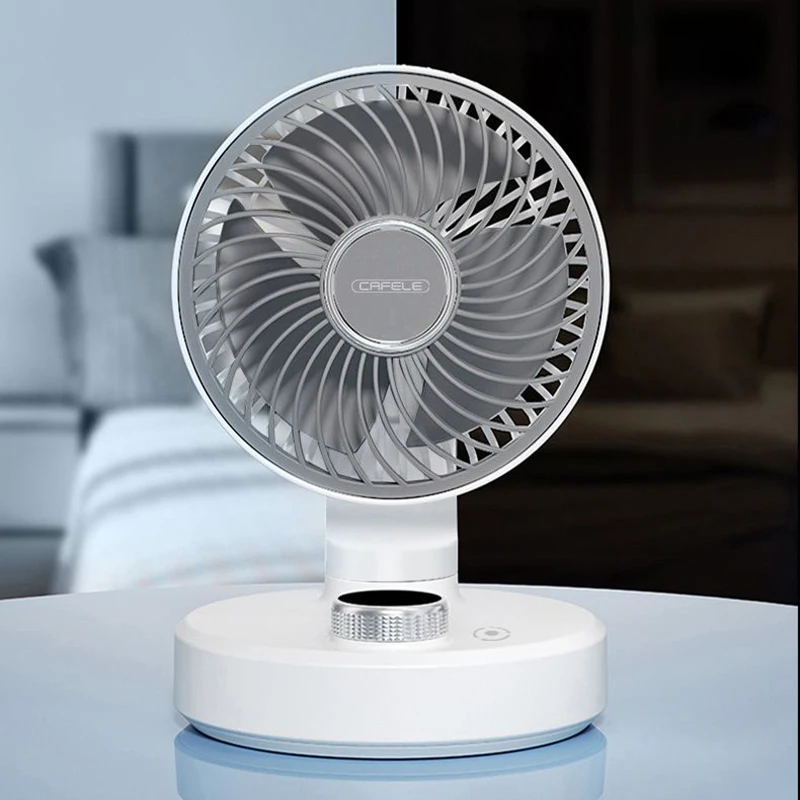 Cafele Ventilador de Mesa Balanço Automático Ventilador Usb Recarregável Engrenagens Mudo Resfriamento Rápido Gadgets Legais para o Verão Bateria de Longa Duração Novo em Folha