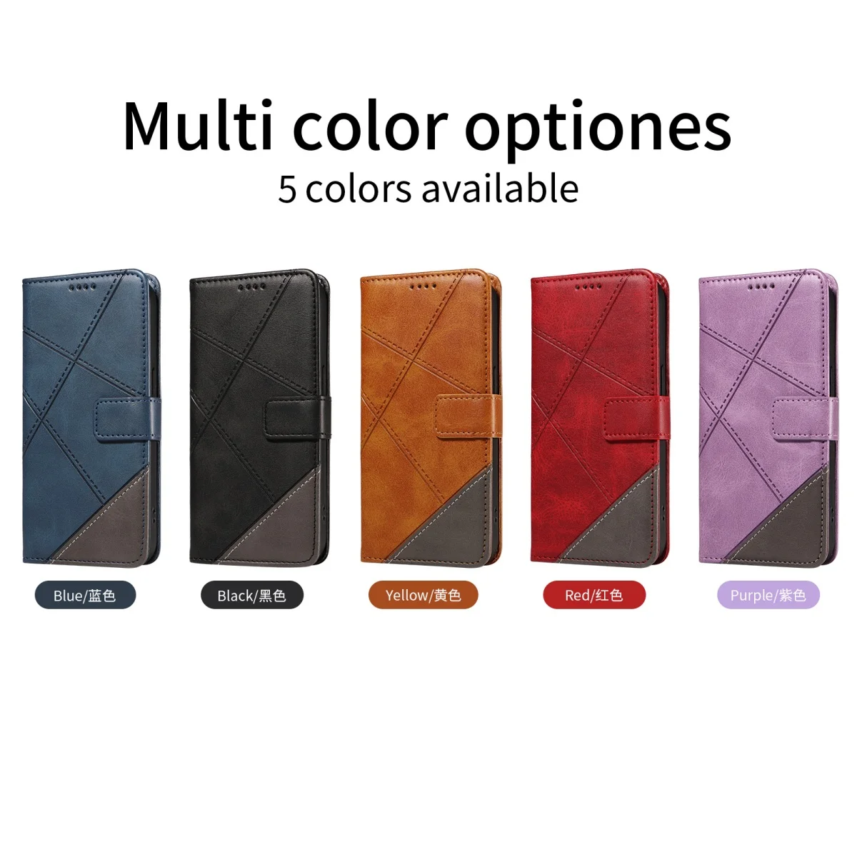 Luxury Leather Flip Wallet Phone Case Cover