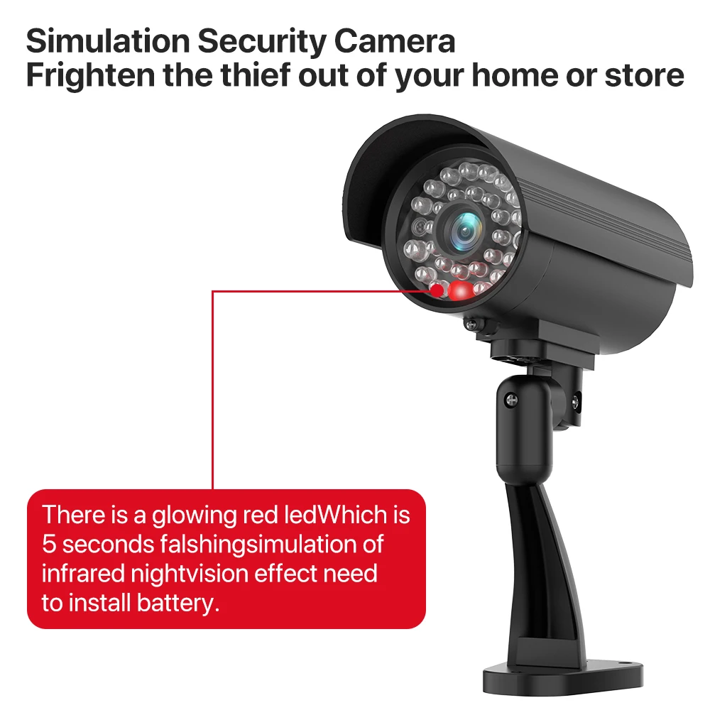 dummy camera with flashing light