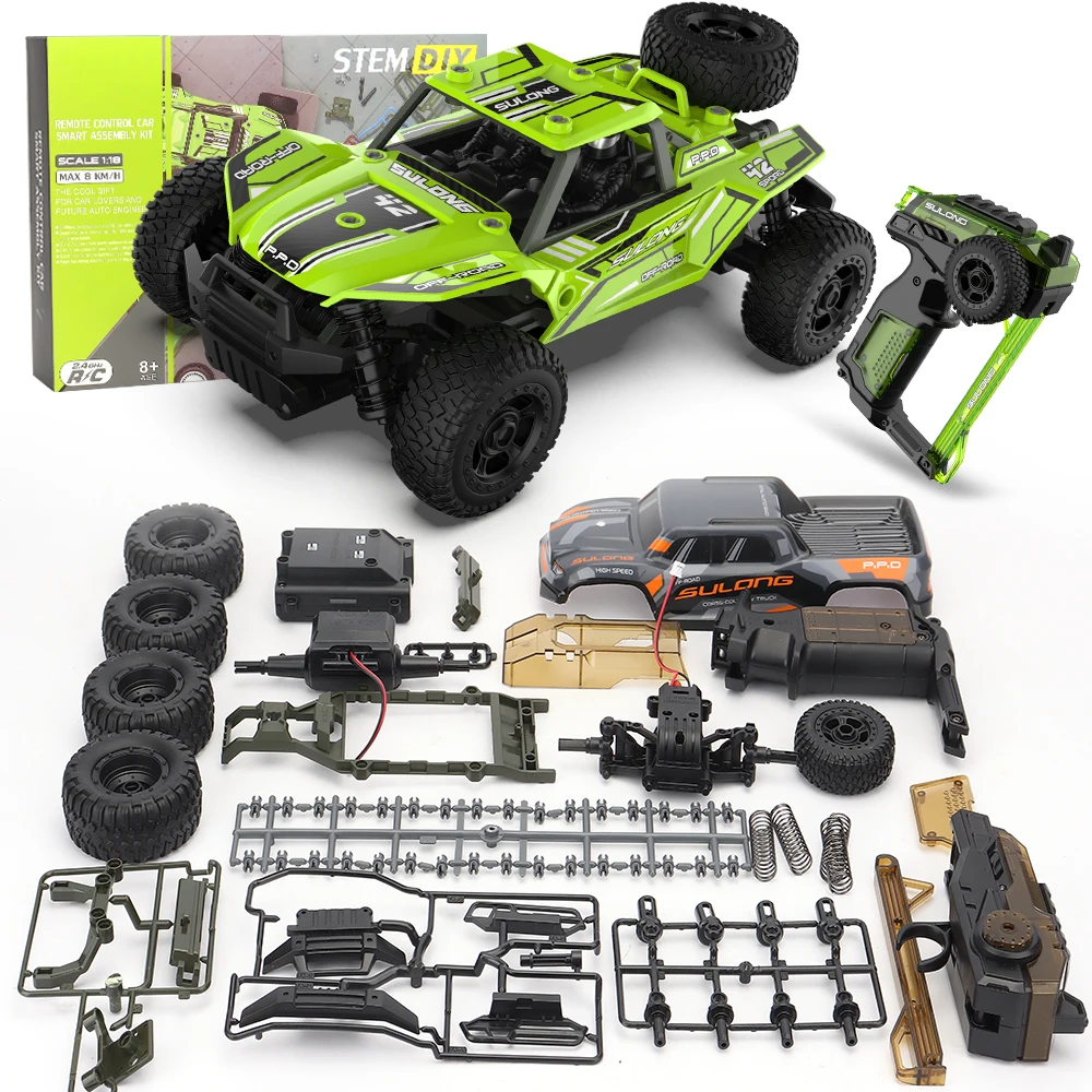 

2022 New RC Cars Assembly DIY Modules Remote Control Car Radio Controlled Car Racing Off-Road Vehicle Child toy free shipping