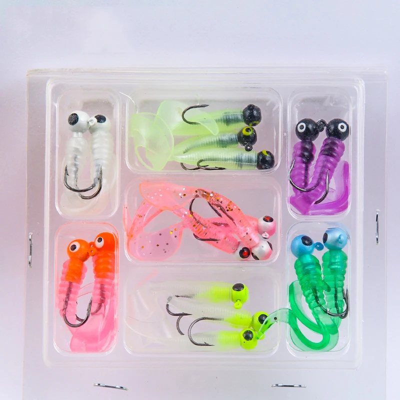

17pcs/Lot Silicone Small Fish Soft Baits 4.5g 7g Jigs Wobbler Worm Fishing Lures Artificial Swimbait Tackle for Bass Pike Carp